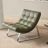 Water Resistant Tufted Back Accent Chair with Ottoman Image - 9