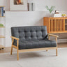 Water Stain Resistant Leather Sloped Arms Loveseat Image - 20