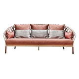 Waterproof Beige Outdoor Wicker Sectional Sofa Set Image - 5