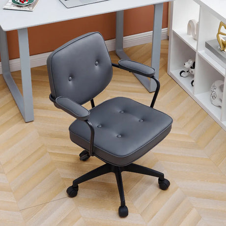Waterproof Executive Mauve Faux Leather Office Chair Image - 1