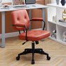 Waterproof Executive Mauve Faux Leather Office Chair Image - 15