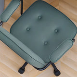Waterproof Executive Mauve Faux Leather Office Chair Image - 6