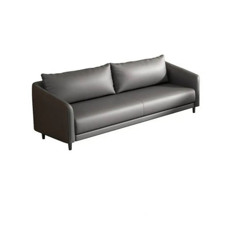 Waterproof Faux Leather Upholstered Back Reception Sofa Image - 2