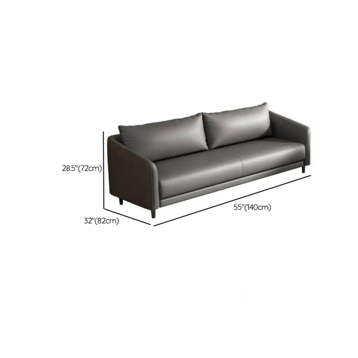 Waterproof Faux Leather Upholstered Back Reception Sofa Image - 22