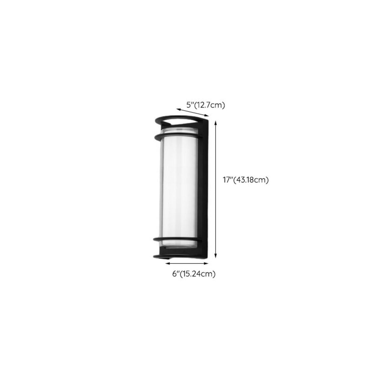 Waterproof Grid Design Black Outdoor LED Wall Sconce Image - 14