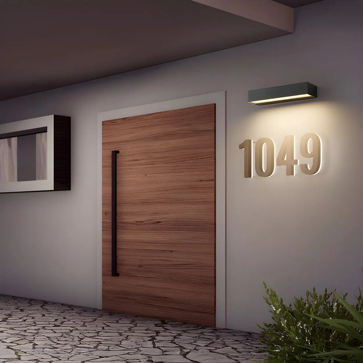 Waterproof Modern Geometric LED Exterior Wall Lamp Image - 4