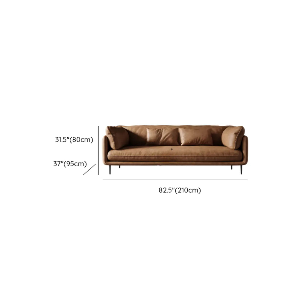 Waterproof Modern Modular Brown Leather Reception Sofa Image - 14