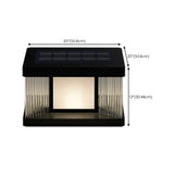 Waterproof Modern Rectangle Solar Outdoor Pillar Light Image - 14
