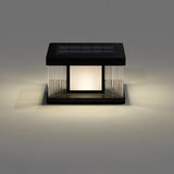 Waterproof Modern Rectangle Solar Outdoor Pillar Light Image - 5
