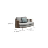 Waterproof Modish Gray Fabric Patio Sectional Sofa Set Image - 15