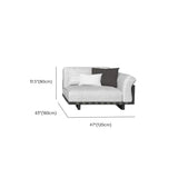 Waterproof Outdoor Armchair Alloy Frame Chalk Cushions Sofa Image - 15