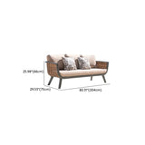 Waterproof Outdoor Brown Wicker Patio Chairs With Cushions Image - 19
