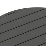 Waterproof Round Upholstered Black Patio Conversation Sofa Image - 8