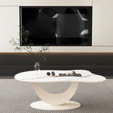 Waterproof Stone Free Form Abstract Base Coffee Table Image - 1