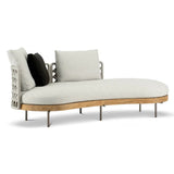 Waterproof U-Shape Upholstered Wicker Beige Patio Sofa Set Image - 11