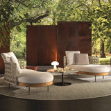 Waterproof U-Shape Upholstered Wicker Beige Patio Sofa Set Image - 6