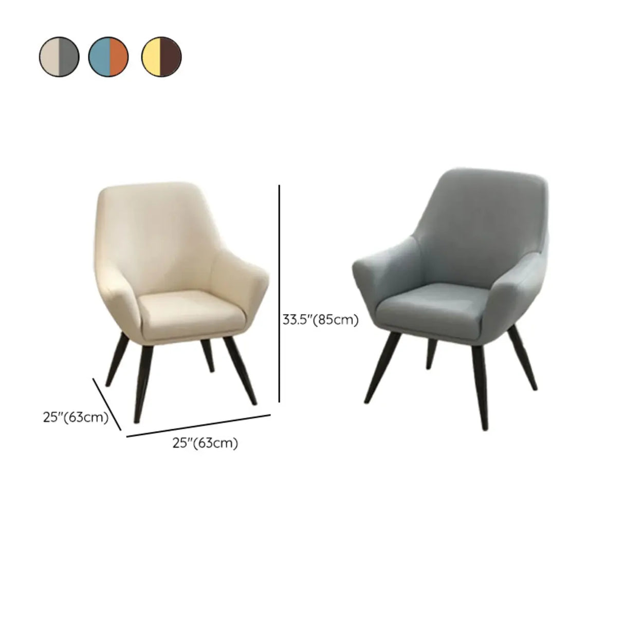 Waterproof Upholstered Back Chair and Coffee Table Image - 12
