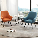Waterproof Upholstered Back Chair and Coffee Table Image - 3