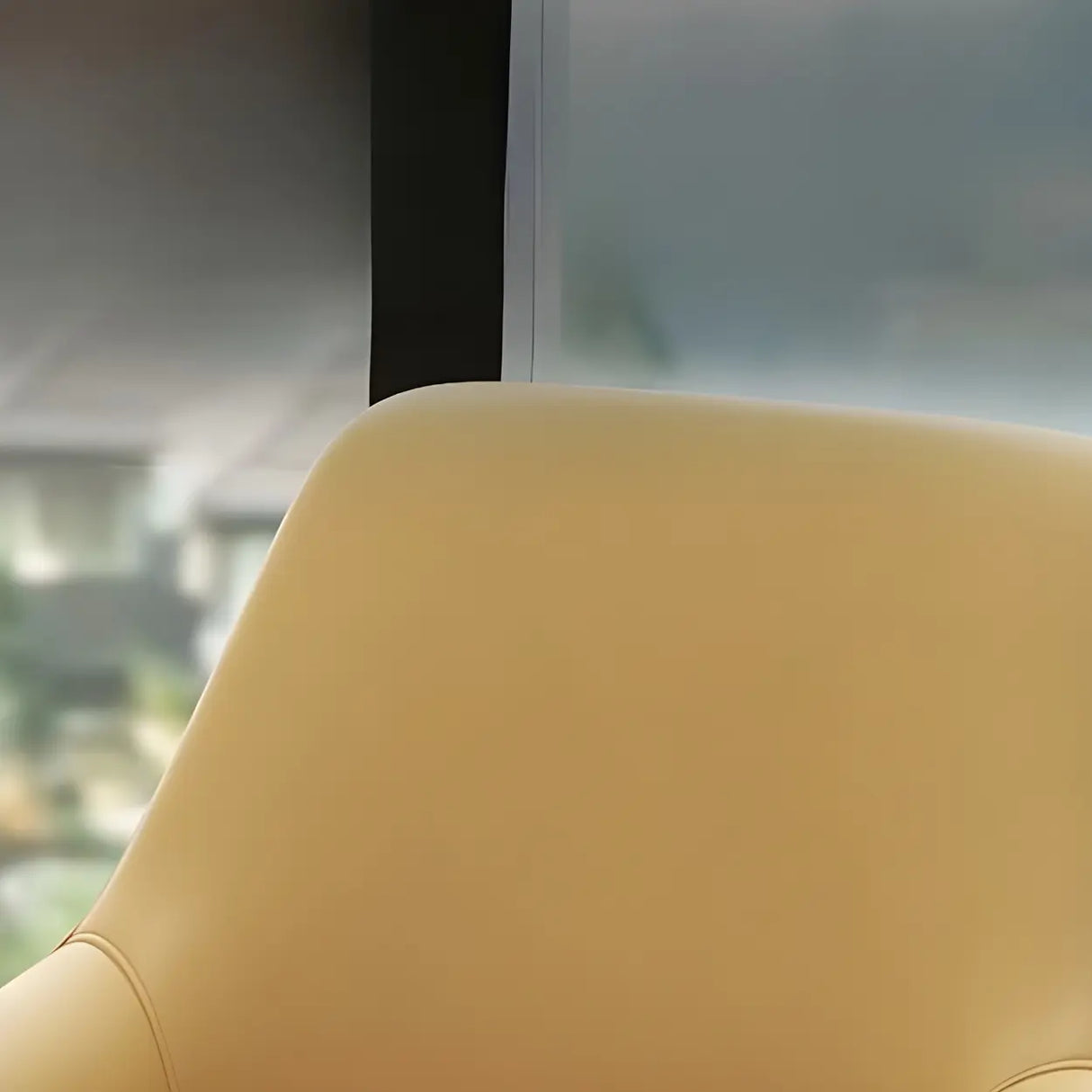 Waterproof Upholstered Back Chair and Coffee Table Image - 5