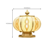 Waterproof Vintage Brass Solar LED Outdoor Pillar Light Image - 10
