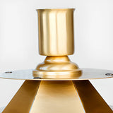 Waterproof Vintage Brass Solar LED Outdoor Pillar Light Image - 8