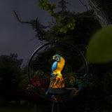 Whimsical Bird Solar Outdoor Hanging Pendant Light Image - 8