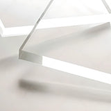 White Acrylic Open Storage Kids Nightstand with Shelf Image - 6