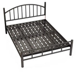 White Arched Alloy Frame Bed with Headboard and Footboard Image - 9