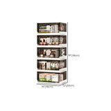 White Cabinets Storage Kids Nightstand with Doors Image - 10