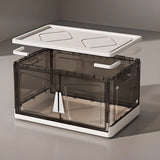 White Cabinets Storage Kids Nightstand with Doors Image - 7
