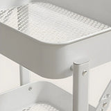 White Casual Mobile Vertical Sliding Storage Bookcase Image - 11