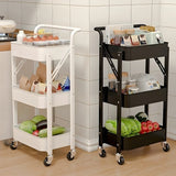 White Casual Mobile Vertical Sliding Storage Bookcase Image - 8