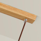 White Dome Glass and Wood Pendant Light Kitchen Island Image - 11