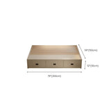 White Double Modern Wooden Storage Bed with Drawers Image - 10