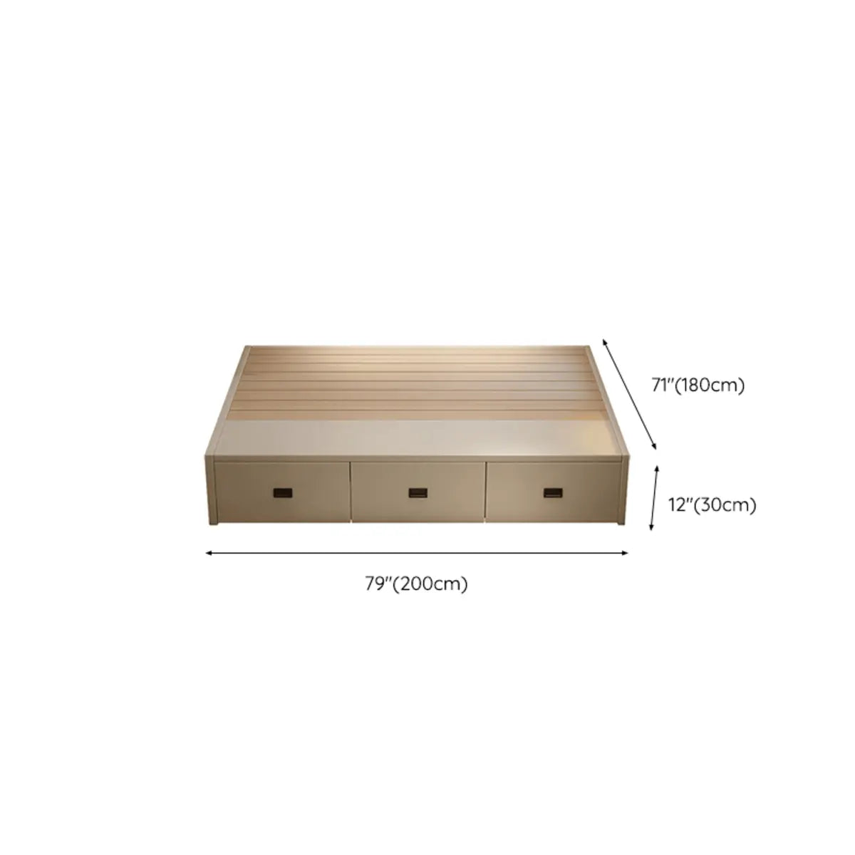 White Double Modern Wooden Storage Bed with Drawers Image - 11