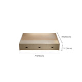 White Double Modern Wooden Storage Bed with Drawers Image - 12