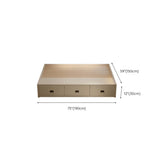 White Double Modern Wooden Storage Bed with Drawers Image - 14