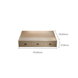 White Double Modern Wooden Storage Bed with Drawers Image - 15
