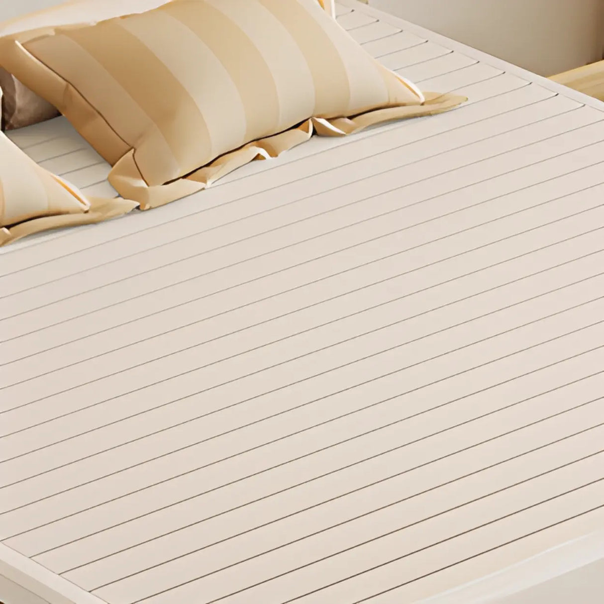 White Elegant Wooden Storage Bed with Mattress and Drawers Image - 6