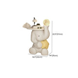 White Elephant Resin Table Storage Kids Nightstand Image - 10