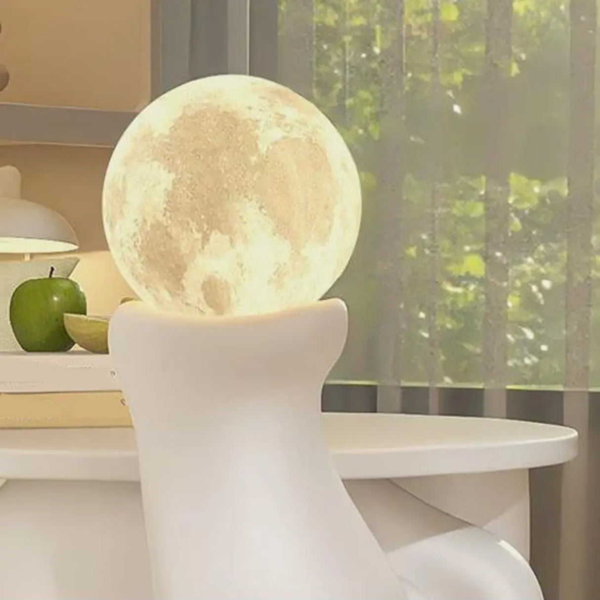 White Elephant Resin Table Storage Kids Nightstand Image - 5