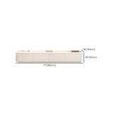 White Enclosed Storage Drawers Rectangle TV Stand Image - 15