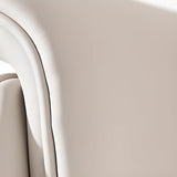 White Ergonomic Modern Executive Swivel Leather Office Chair Image - 8