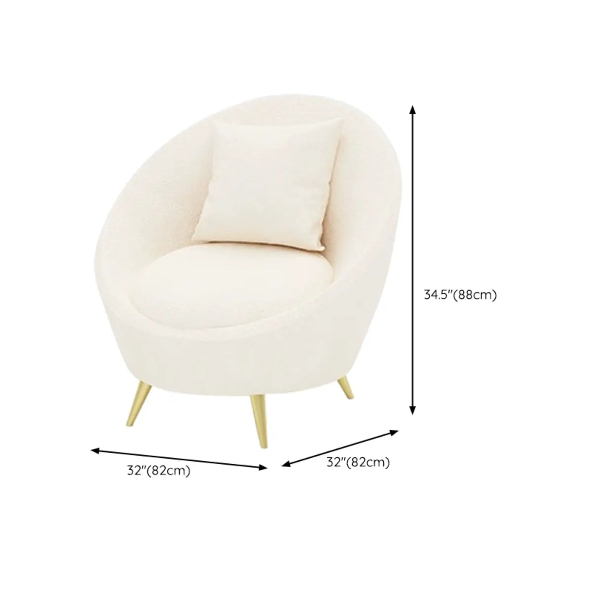 White Fabrics Pillow Back Curved Sofa Seating Group 