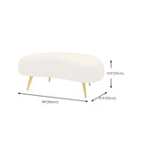 White Fabrics Pillow Back Curved Sofa Seating Group Image - 16