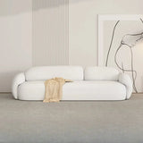 White Faux Leather Tight Back Reception Sofa Set Image - 11
