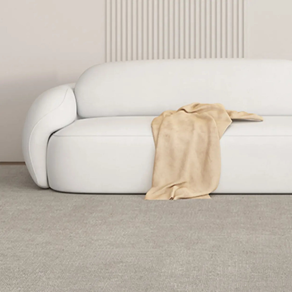 White Faux Leather Tight Back Reception Sofa Set Image - 12