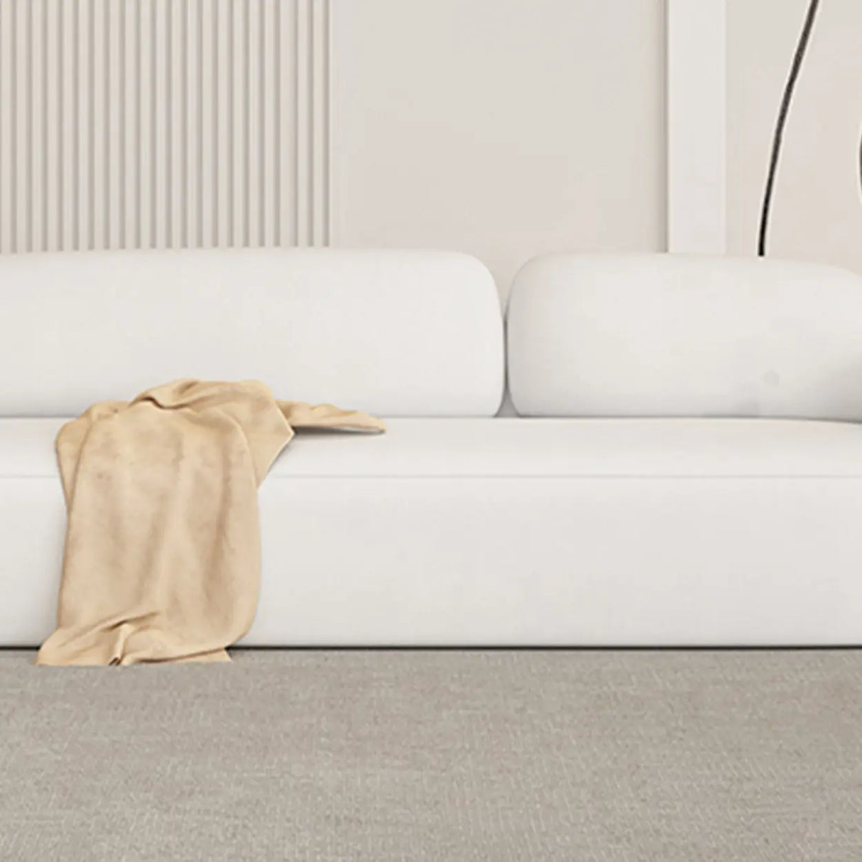 White Faux Leather Tight Back Reception Sofa Set Image - 14