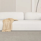 White Faux Leather Tight Back Reception Sofa Set Image - 14