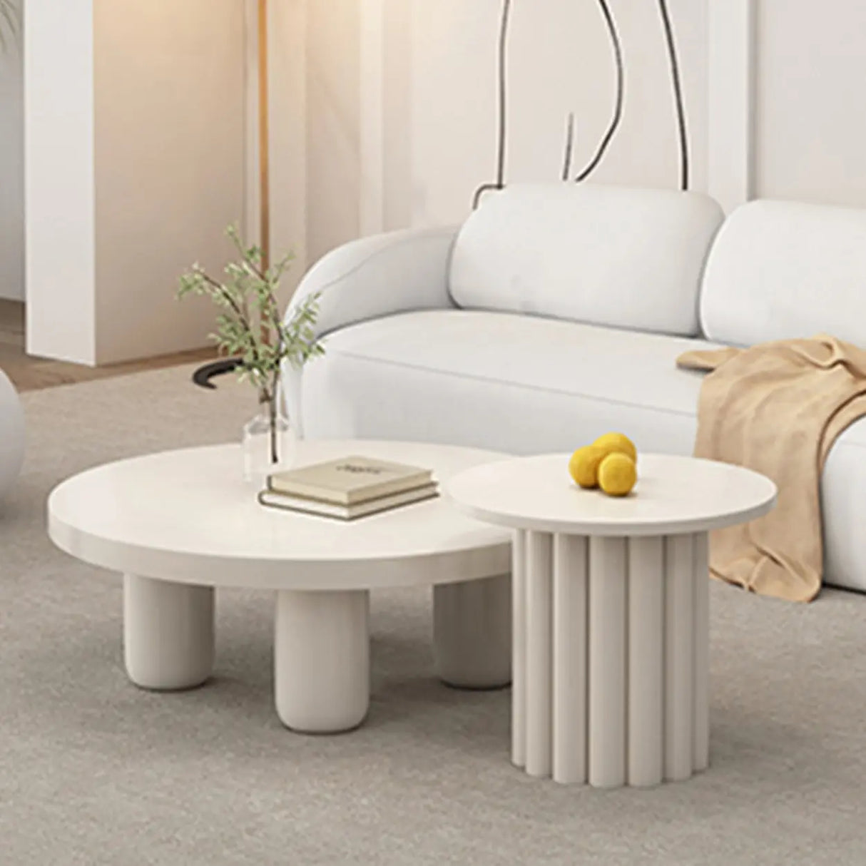 White Faux Leather Tight Back Reception Sofa Set Image - 18